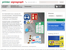 Tablet Screenshot of printec-signograph.de